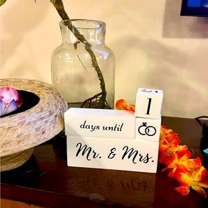 Engagement and wedding and anniversary decoration
